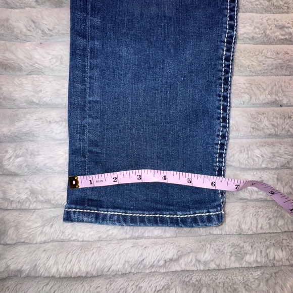 Rock Revival Jeans Women's 27 Clair Easy Crop‎ Embroidered Pockets Capri 30x23 - Picture 4 of 12